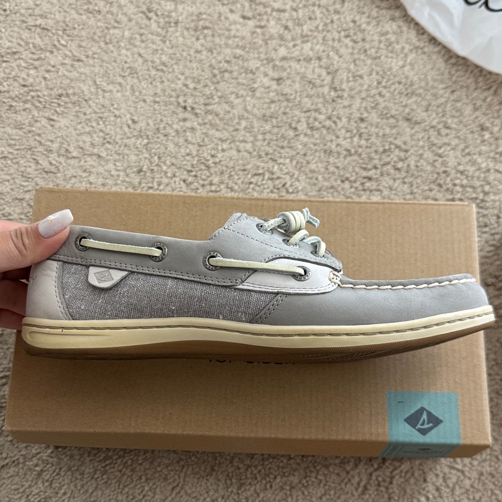 Sperry  Light Gray Moccasins